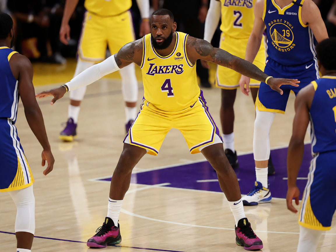 NBA常规赛湖人对阵勇士精彩瞬间